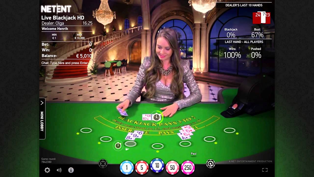 Netent Live Casino Blackjack